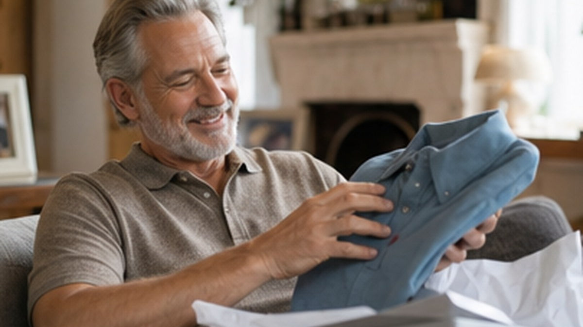 Textale blog cover: Father's Day Gift for the Dad Who Has Everything 2026: A Stain-Repel Tee He Didn't Know He Needed