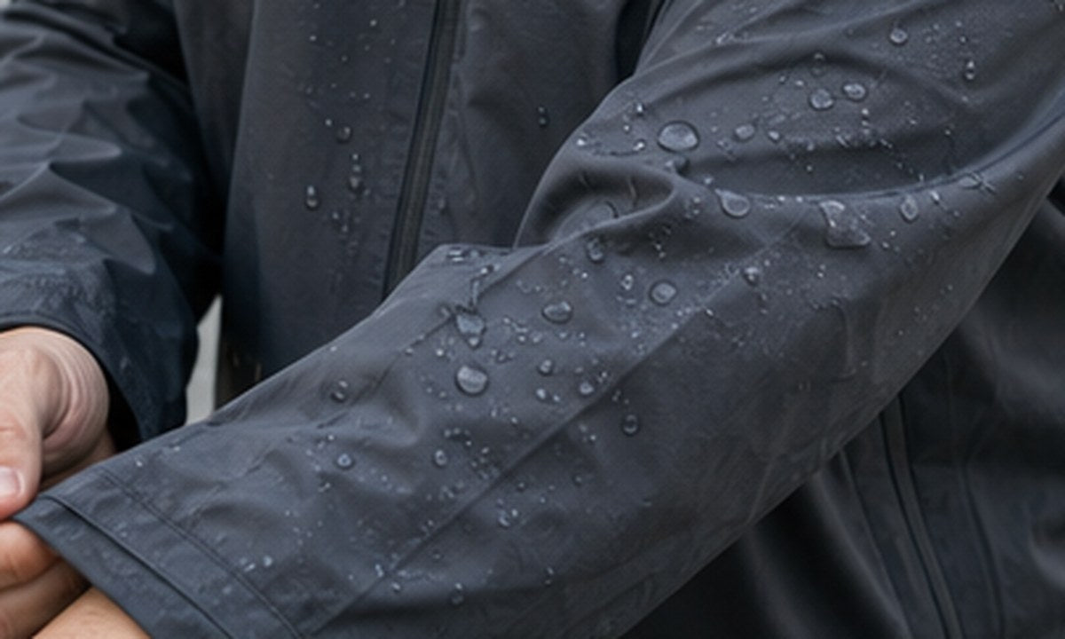 Textale blog cover: Water Resistant vs Waterproof Fabric for Menswear 2026: Science Explained