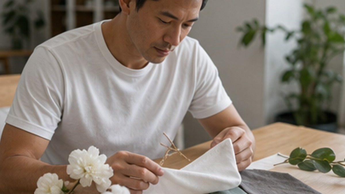 Textale blog cover: Carbon Footprint of a White T-Shirt: Cotton vs TENCEL™ Modal (2026 Data)