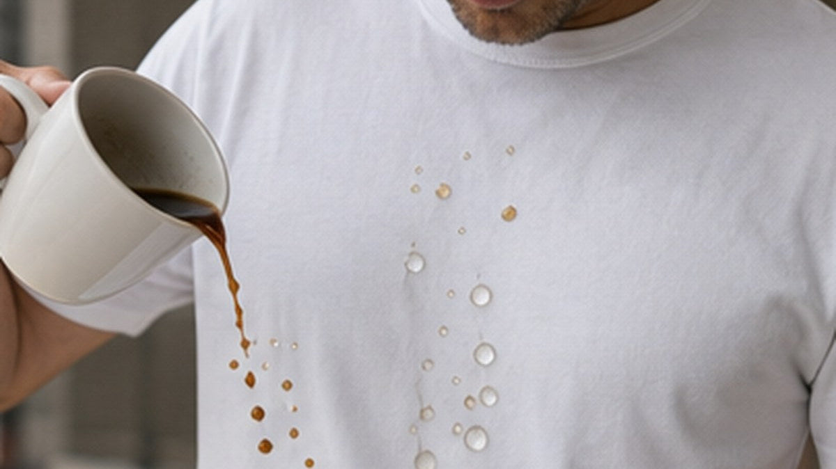 Textale blog cover: Why Do Some T-Shirts Survive Coffee Spills While Others Get Ruined Instantly?