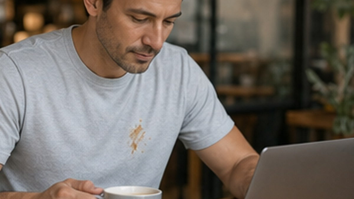Textale blog cover: What Are the Benefits of Wearing Stain Repellent Shirts?