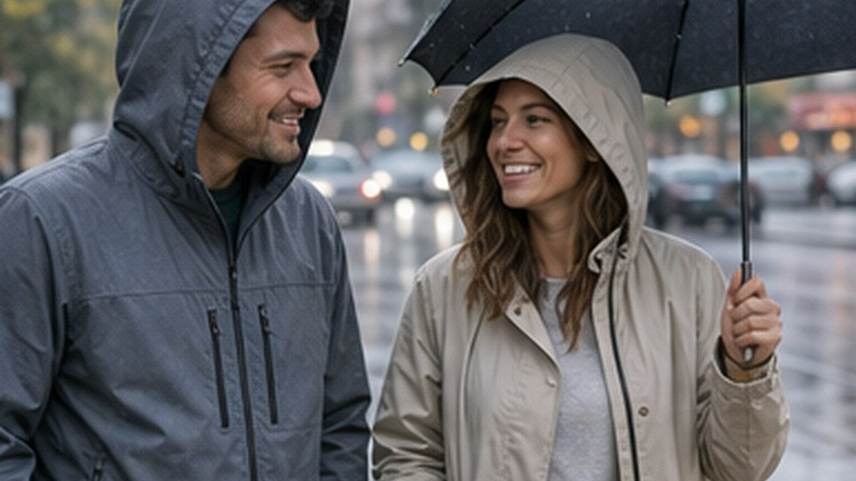 Textale blog cover: How Do Rain Repellent Hoodies Compare to Traditional Raincoats or Umbrellas?