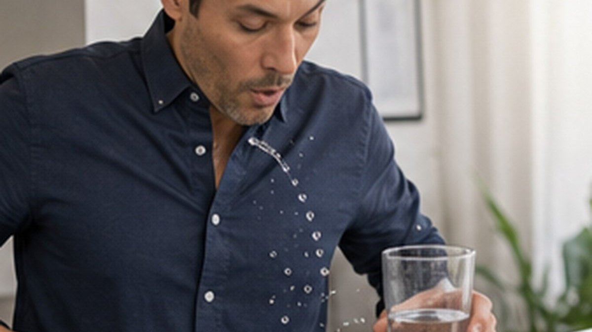 Textale blog cover: Life-Saving Water-Resistant Shirts: The Perfect Solution for Clumsy Drinkers