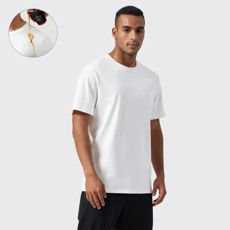 TexTale FRESH Stain-Repel Relaxed Tee in white