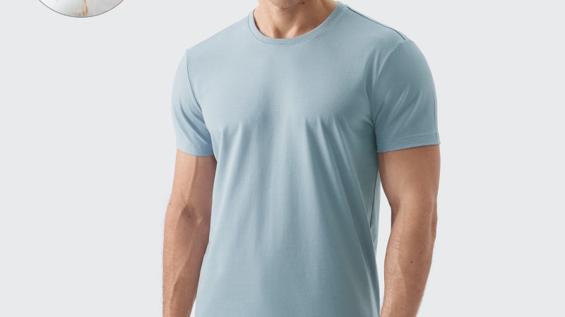 TexTale FRESH Stain-Repel Signature Tee in sierra blue