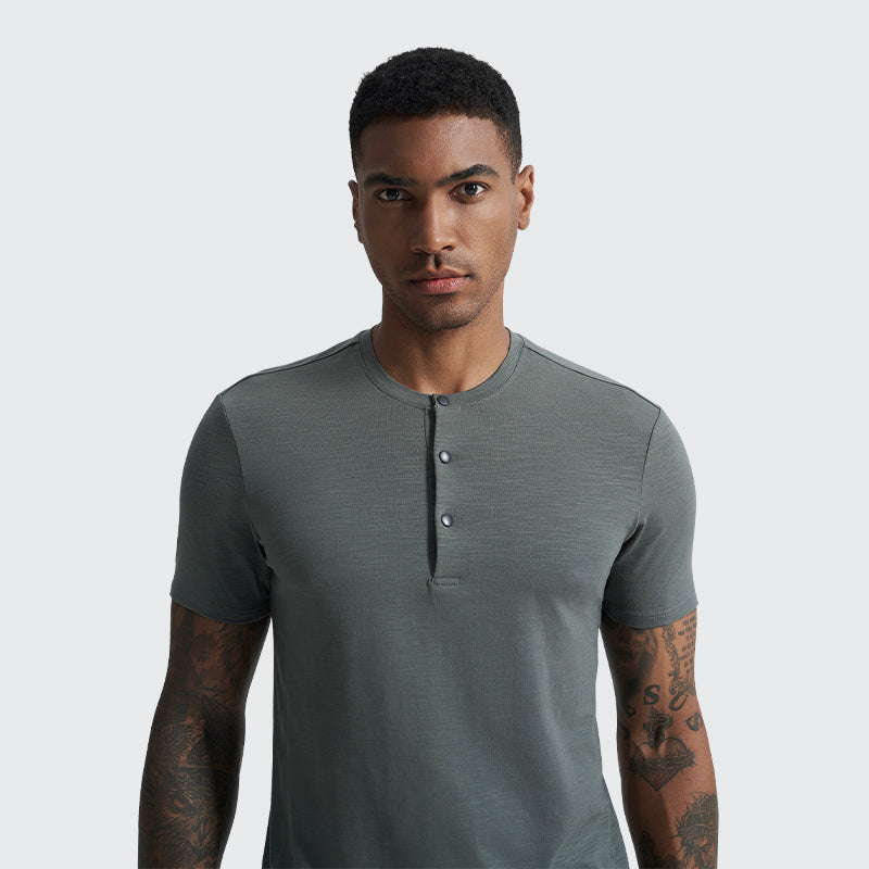 _PLANET Bamboo Henley Tee