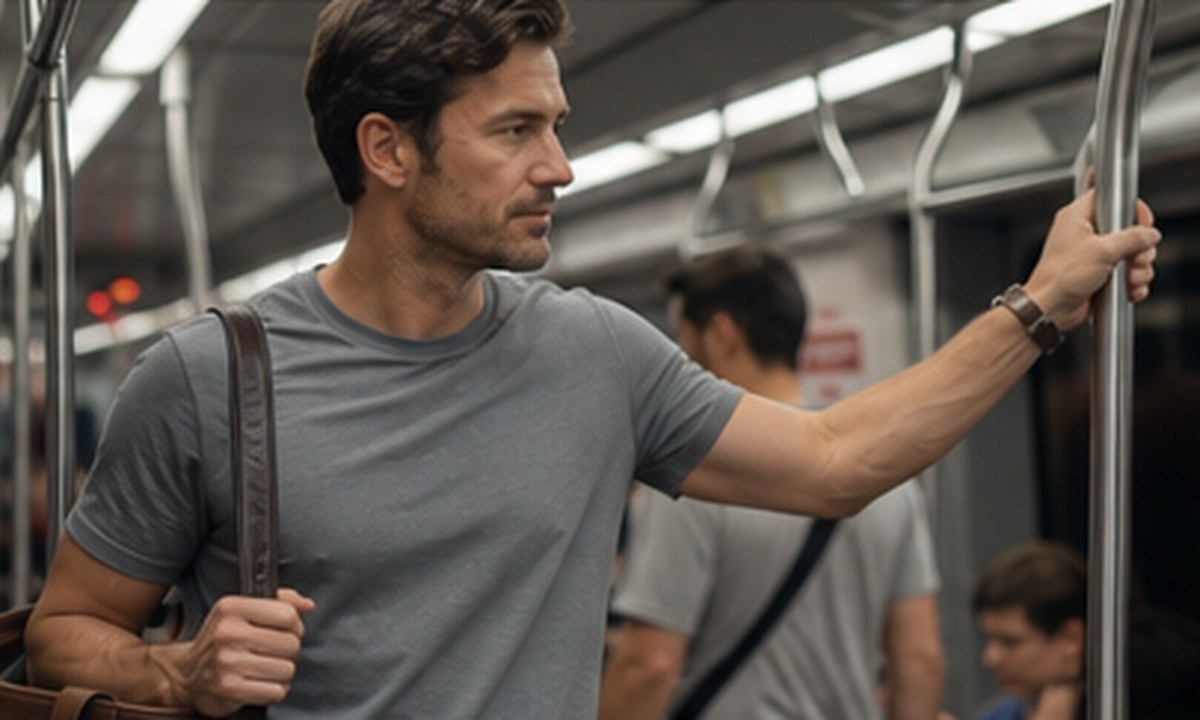 Textale blog cover: Father's Day Gift for the Commuter Dad 2026: A Wrinkle-Resistant Tee That Survives the Subway Crush