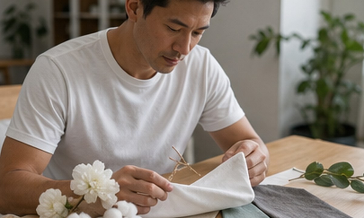 Textale blog cover: Carbon Footprint of a White T-Shirt: Cotton vs TENCEL™ Modal (2026 Data)