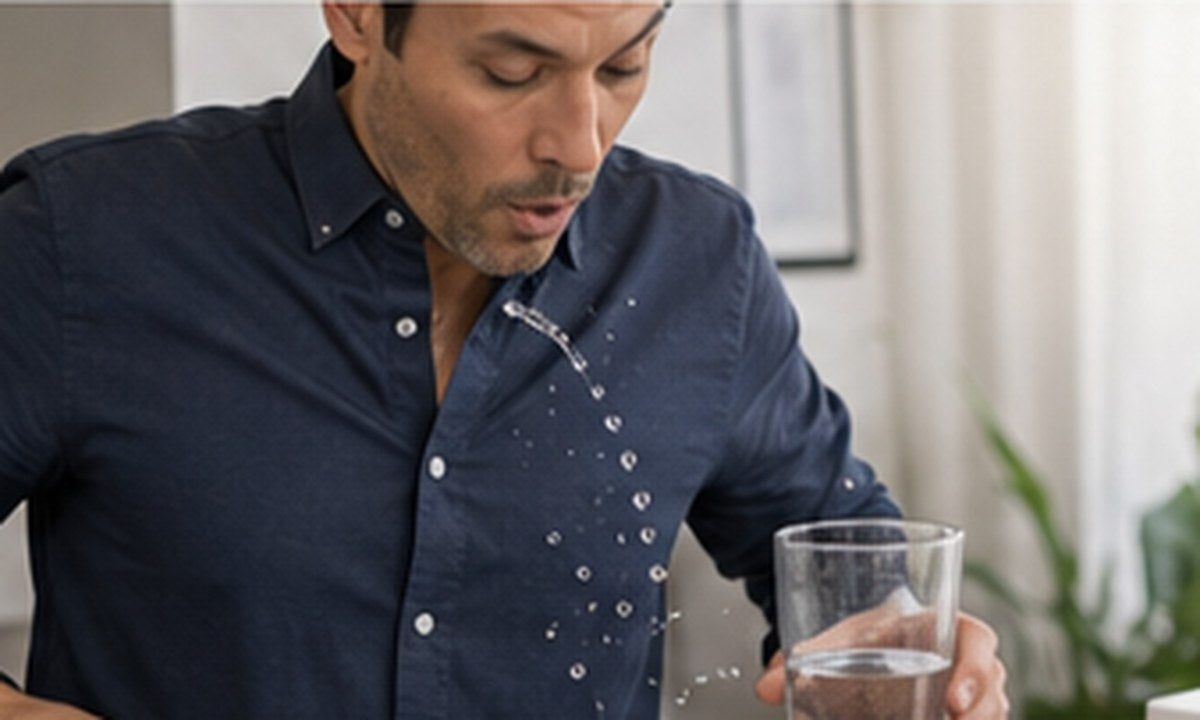 Textale blog cover: Life-Saving Water-Resistant Shirts: The Perfect Solution for Clumsy Drinkers