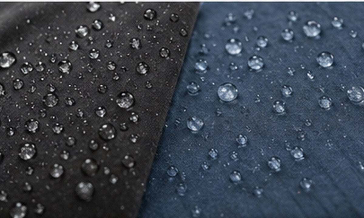 Textale blog cover: Water-Resistant and Waterproof Fabrics: The Science Behind Staying Dry