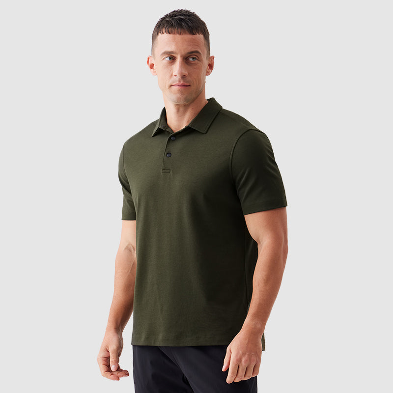 Plaid Stylish Breathable Men Polo Shirt – FanFreakz