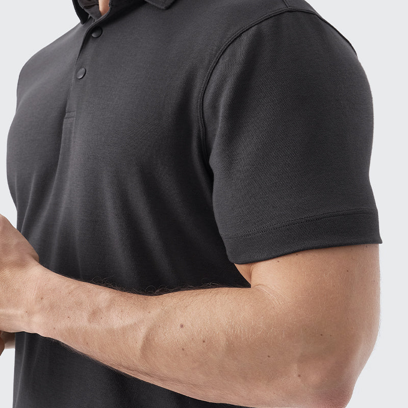 新品　BRIEFING SLEEVE LOGO POLO RELAXED FIT PUMA Golf Shirt - RC Mattr Polo - Warm White AW25