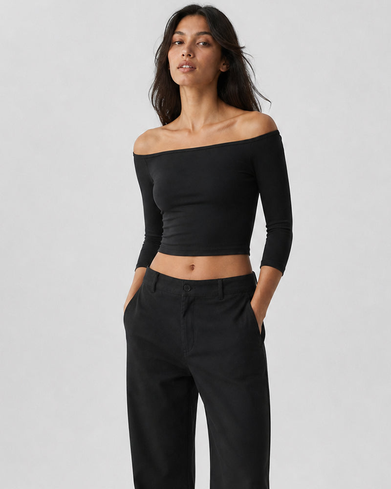 _SKIN One-Shoulder Top – TexTale