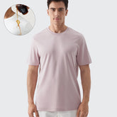 _FRESH Stain-Repel Relaxed Tee - Pink Gray