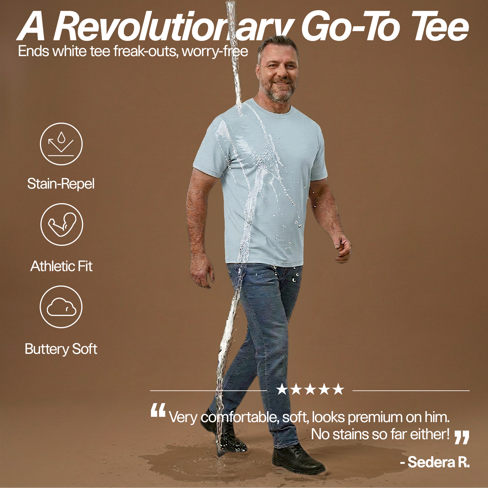 _FRESH Stain-Repel Relaxed Tee