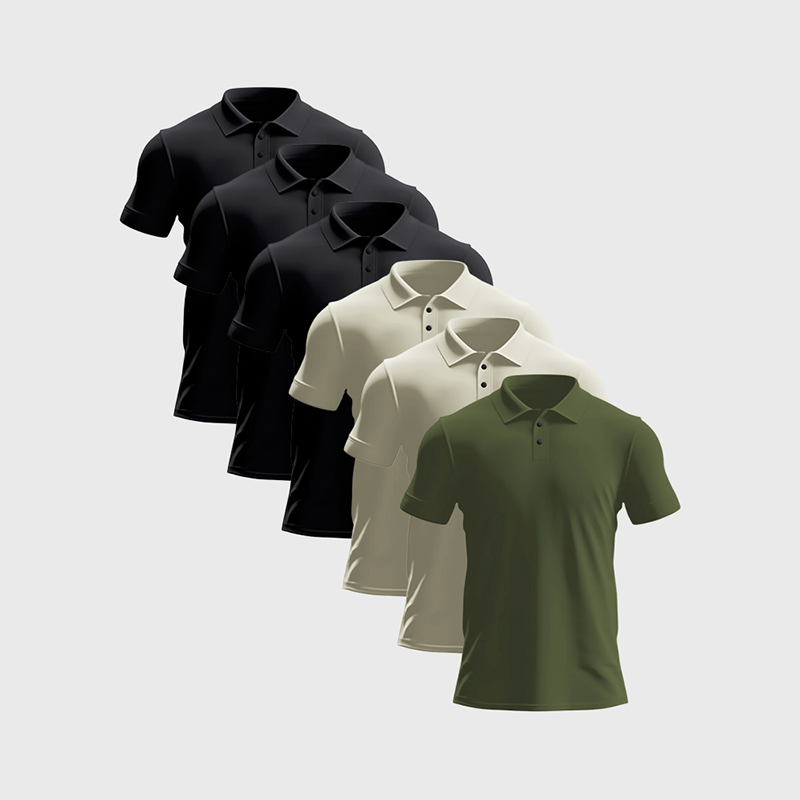 Neutral Breezy Polo 6-Pack