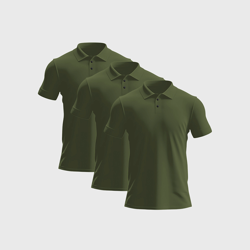 Olive Odyssey Breezy Polo 3-Pack