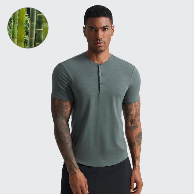 _PLANET Bamboo Henley Tee