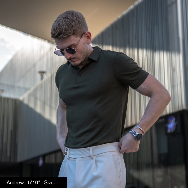 _BREEZ Anti-Odor Polo - Olive