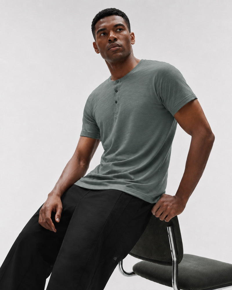 _Planet Bamboo Henley Tee | Sustainable, Breathable, Drop-Cut Fit