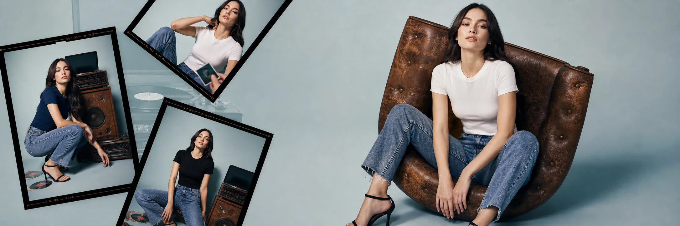 Women slim tee collage hero